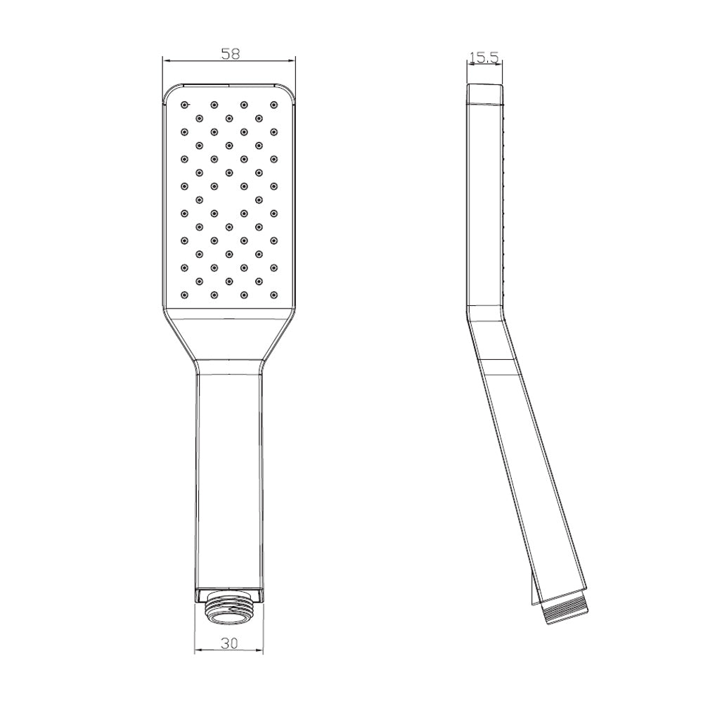 Handbrause mit automatischer Reinigung, 240mm, ABS/Chrom