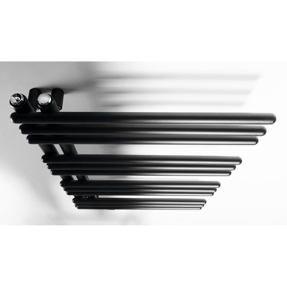 POSEIDON Badheizkörper 450x740 mm, Schwarz matt