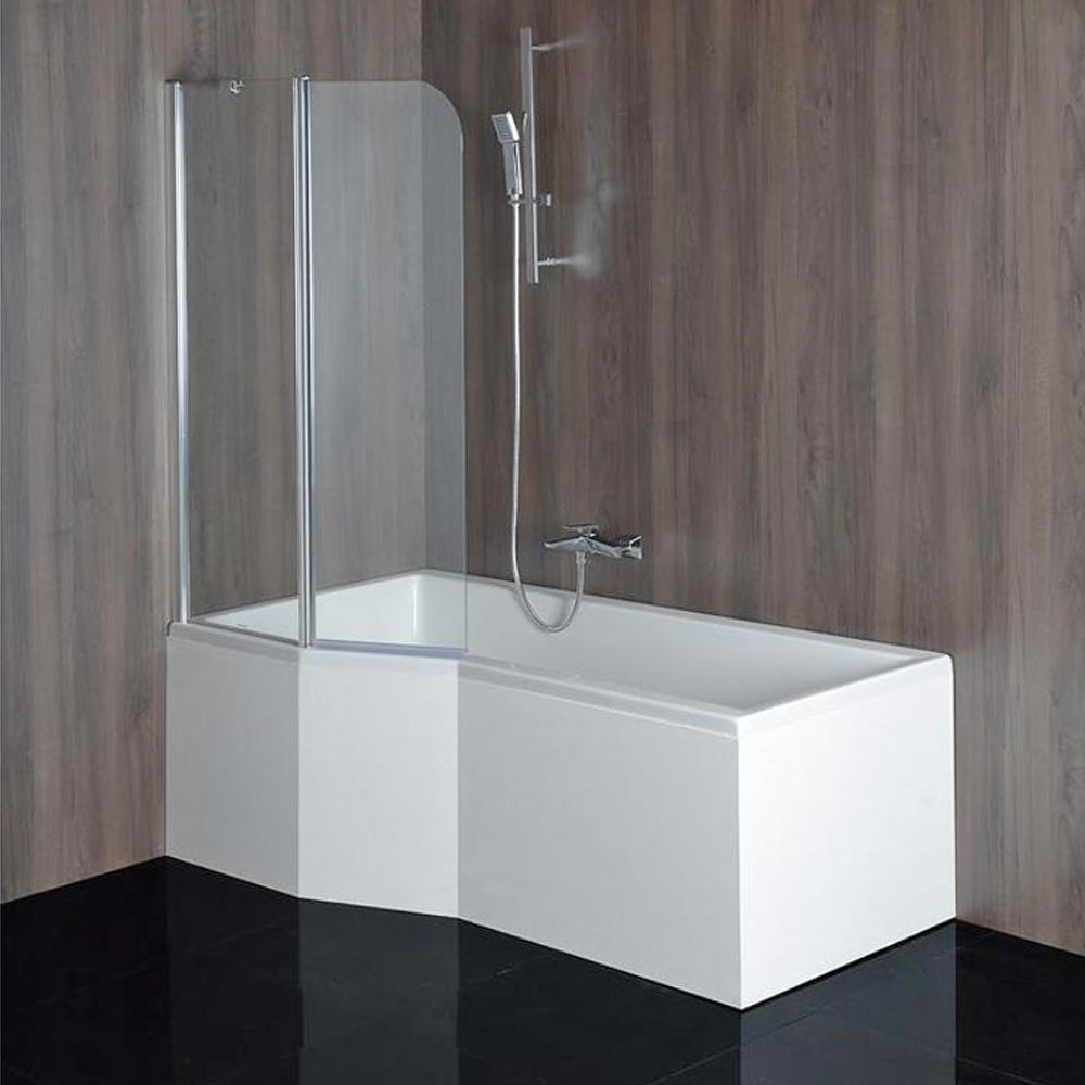 VERSYS L asymmetrische Badewanne 170x84x70x47cm, links, weiß