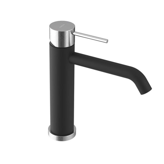 ULTRASAN Waschtischarmatur, Schwarz matt/chrom