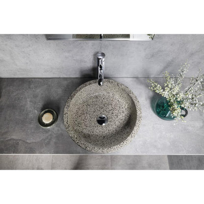 PRIORI Keramik-Waschbecken zum Aufsetzen, Durch. 41cm, Granit