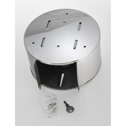 Toilettenpapierspender Spender bis durch. 19cm, 205x210x115mm, Edelstahl matt