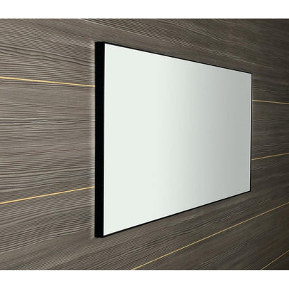 AROWANA Spiegel mit Rahmen, 1200x600mm, schwarz