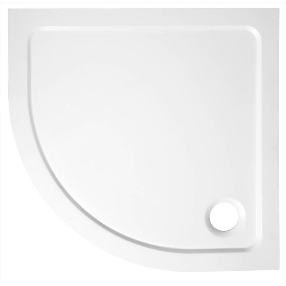 Duschkabine Viertelkreis 900x900x1900mm, BRICK Glas inklusive Duschwanne