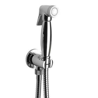 Bidetbrause, Retro-Stil, Schlauch und Brausehalter mit Duschanschluss, Chrom