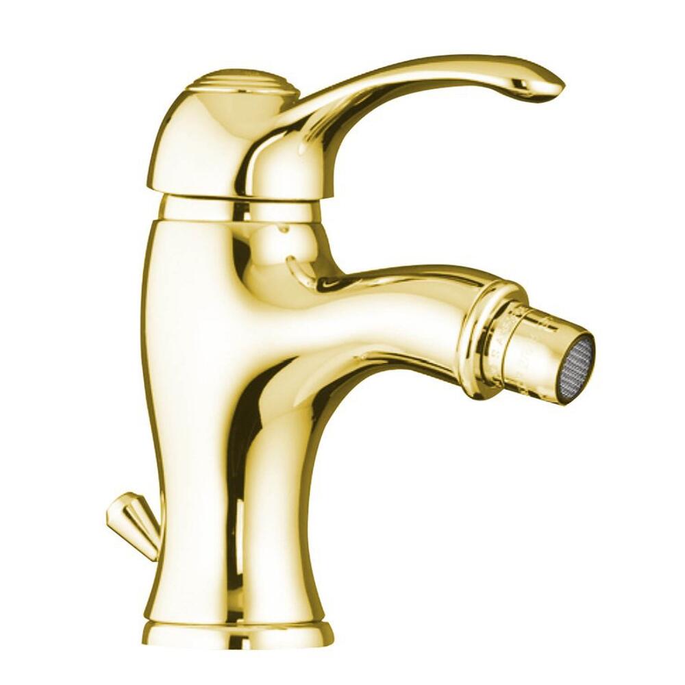 KIRKÉ Bidetarmatur mit Ablauf, Gold