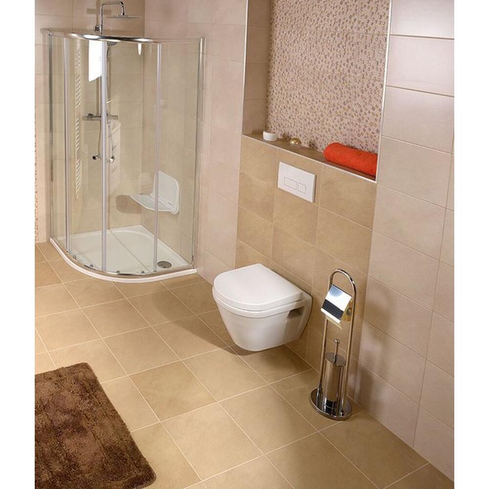 SAMBA Ständer mit WC-Bürste und Toilettenpapierhalter, Chrom