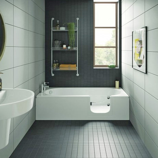 CASCADE Badewanne mit Tür/Seniorenbadewanne 169,5x70cm  Ausführung Rechts
