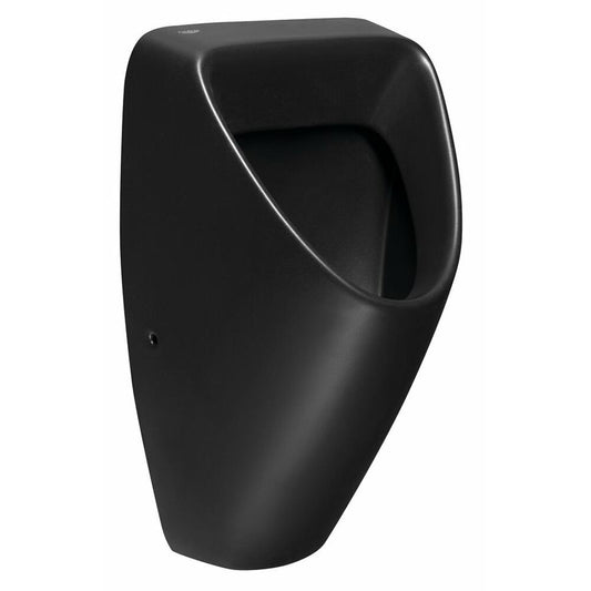 LUCI Urinal schwarz matt 31,5x55,5x26,5 cm, Abgang waagerecht