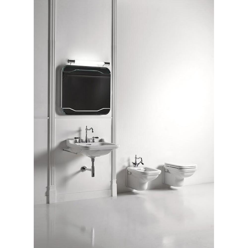 WALDORF Keramik-Waschtisch 60x55cm, 3 Armaturlöcher, weiß