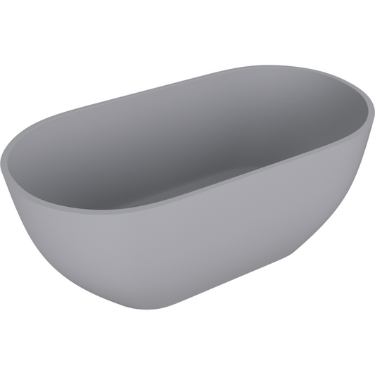REDUTA Freistehende Badewanne 150x75x58cm, grau matt