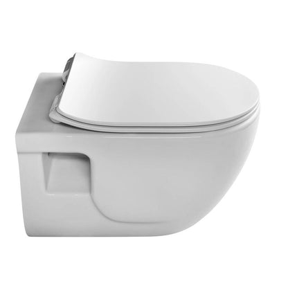 BRILLA Hänge-WC,spülrandlos, 36,5x53cm, weiss