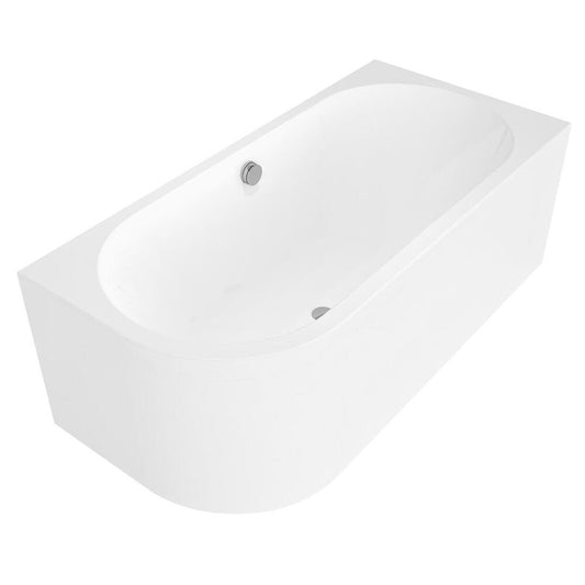 VIVA R MONOLITH asymmetrische Badewanne 170x75x60cm,rechts, weiß
