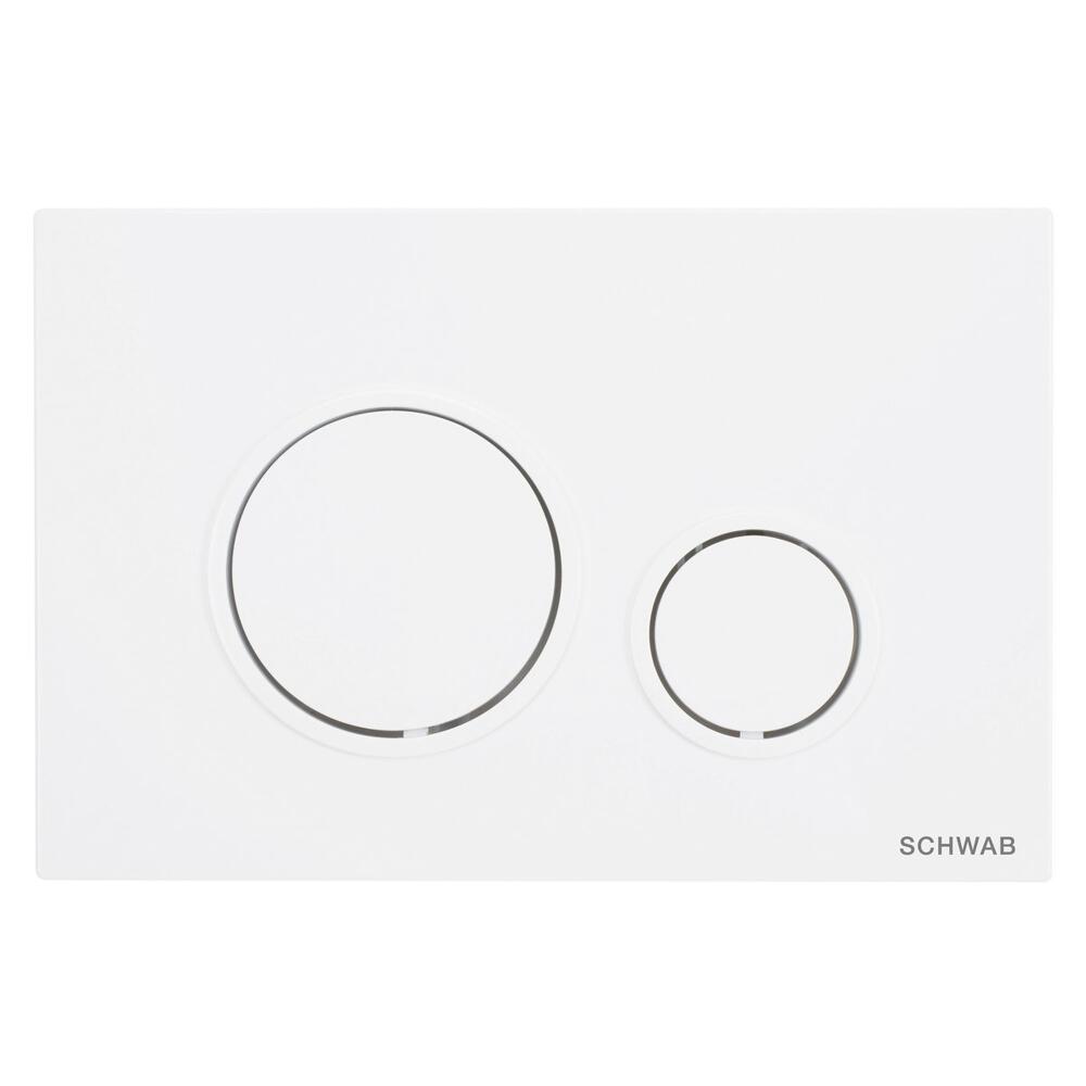 SCHWAB VELA Betätigungsplatte, 247x165 mm, weiß Glanz