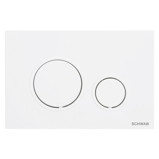 SCHWAB VELA Betätigungsplatte, 247x165 mm, weiß Glanz