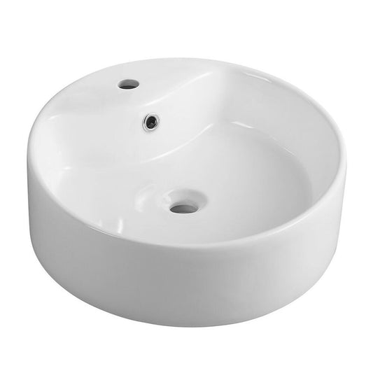 Keramik-Waschbecken.. 40cm, zum Aufsetzen, Weiß
