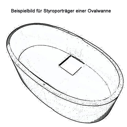 Styroporträger zu Badewanne Viva O 185