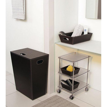 ECO PELLE Wäschekorb 47x60x30cm, Braun