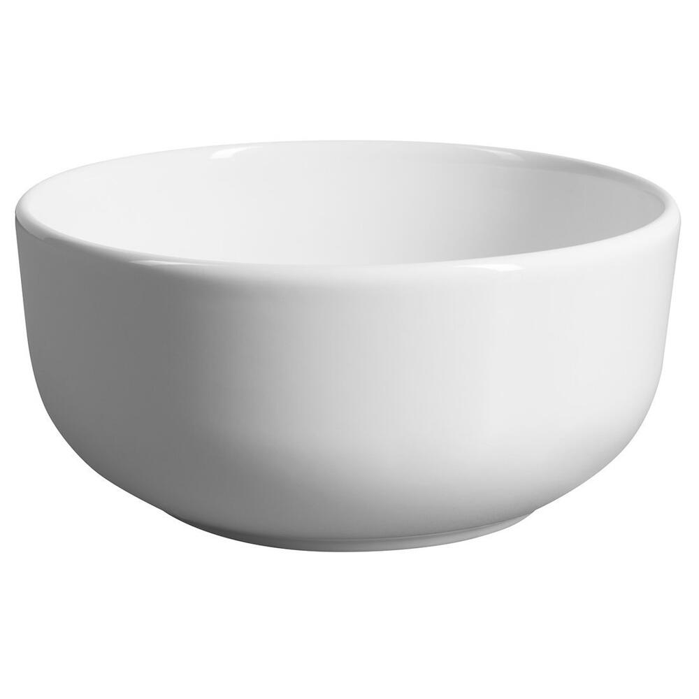 EMMI Keramik-Waschtisch für Arbeitsplatte Ø 33cm, Weiß