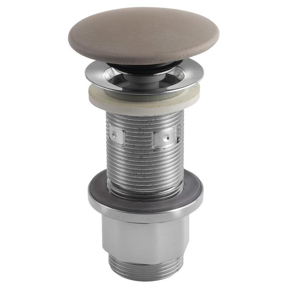 Wachbecken-Ablaufgarnitur 5/4", klick-klack, Beton-Stopfen, 10-80mm, Sand matt