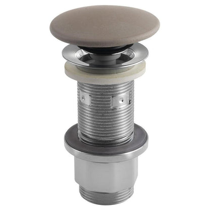 Wachbecken-Ablaufgarnitur 5/4", klick-klack, Beton-Stopfen, 10-80mm, Sand matt
