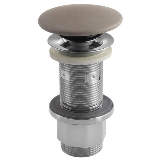 Wachbecken-Ablaufgarnitur 5/4", klick-klack, Beton-Stopfen, 10-80mm, Sand matt