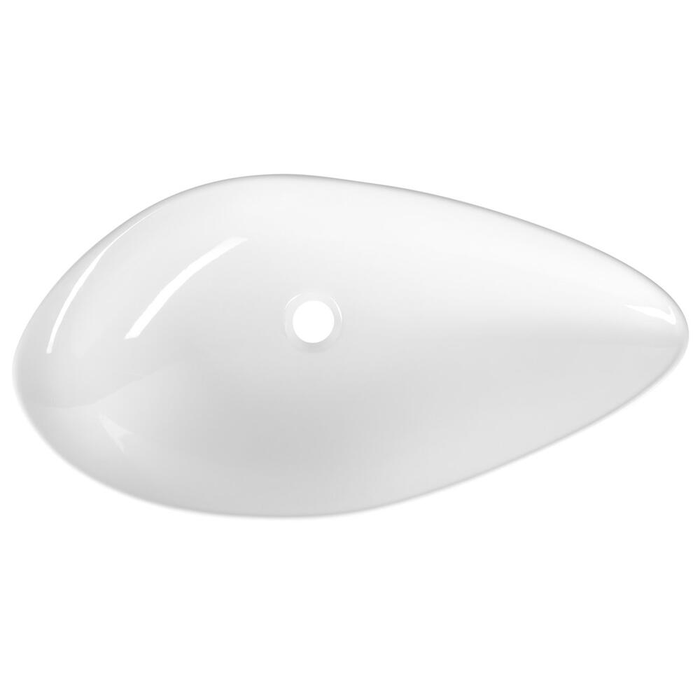 OVALI Keramik-Waschtisch 74x38,5cm, weiss