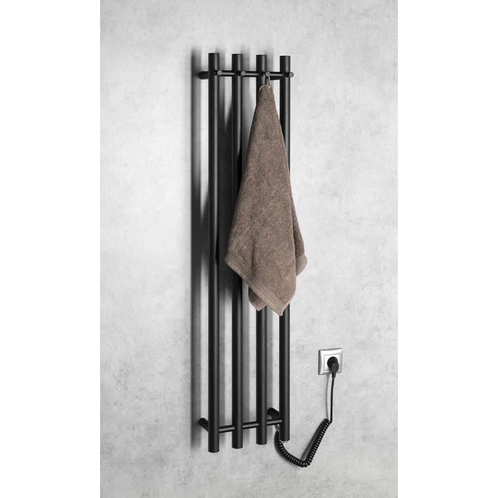 PAPINADO Handtuchtrockner elektrisch, 263x1200mm, 85W, Schwarz matt