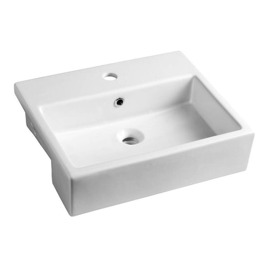 PURITY Keramik-Waschbecken zum Einbauen, 50x42cm, Weiß