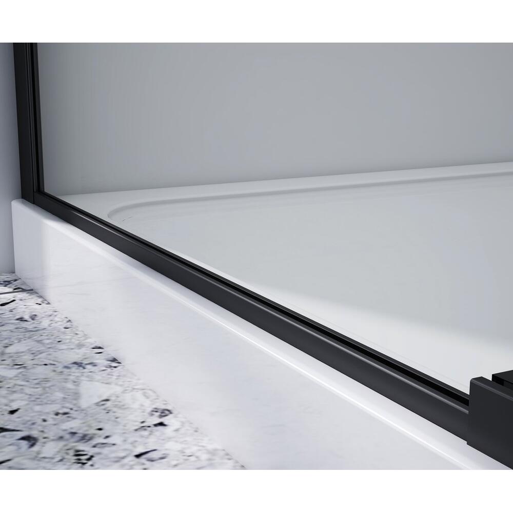 DRAGON BLACK Rechteckige Duschkabine 800x900mm L/R Variante,Eckeinstieg
