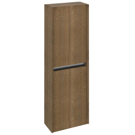 NIRONA hochschrank 40x140x20cm, 2x Tür, links/rechts, Eiche Sherwood