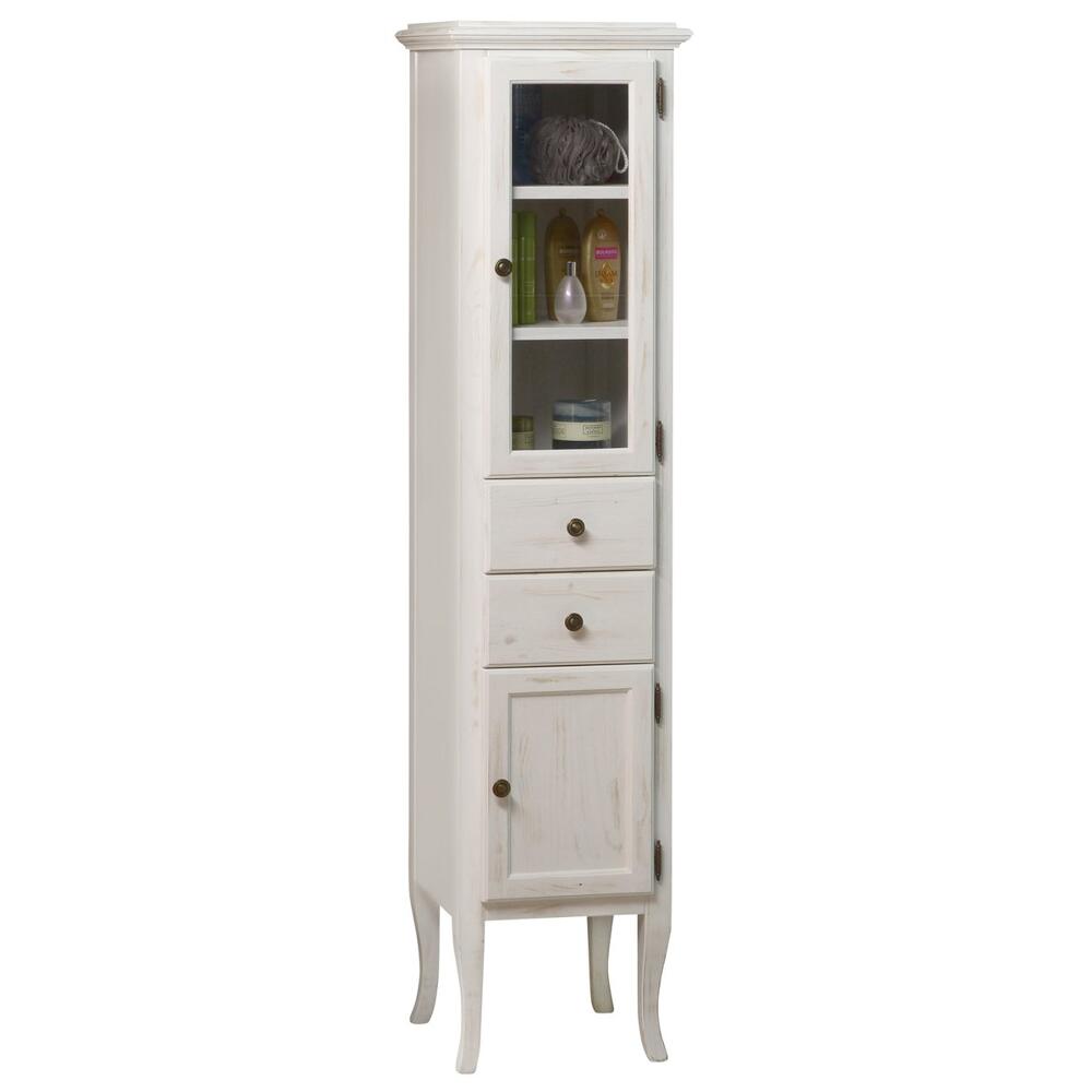RETRO Hoher schrank 40x170x36cm, rechts, altweiß