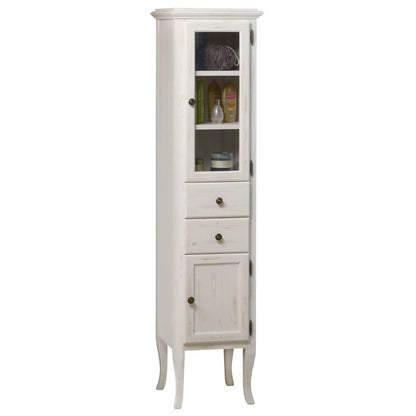 RETRO Hoher schrank 40x170x36cm, rechts, altweiß