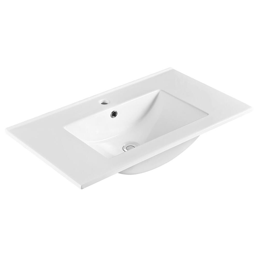 SLIM Keramik-Waschtisch, 81x46,5cm, Weiß