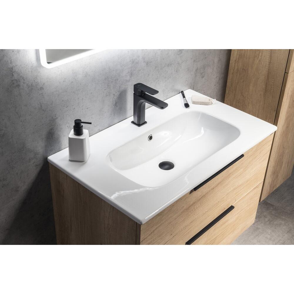 PIEDRA Keramik-Möbelwaschbecken 81x46,5cm, Weiß