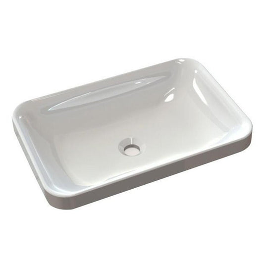 ASTORIA Gussmarmor-Waschtisch 55x12x37cm, weiß