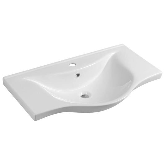 ZARA 80 Keramik-Waschtisch 79,5x46cm, weiss