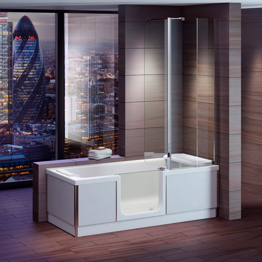STYLE Badewanne mit Tür/Seniorenbadewanne 180x80cm  Ausführung Links