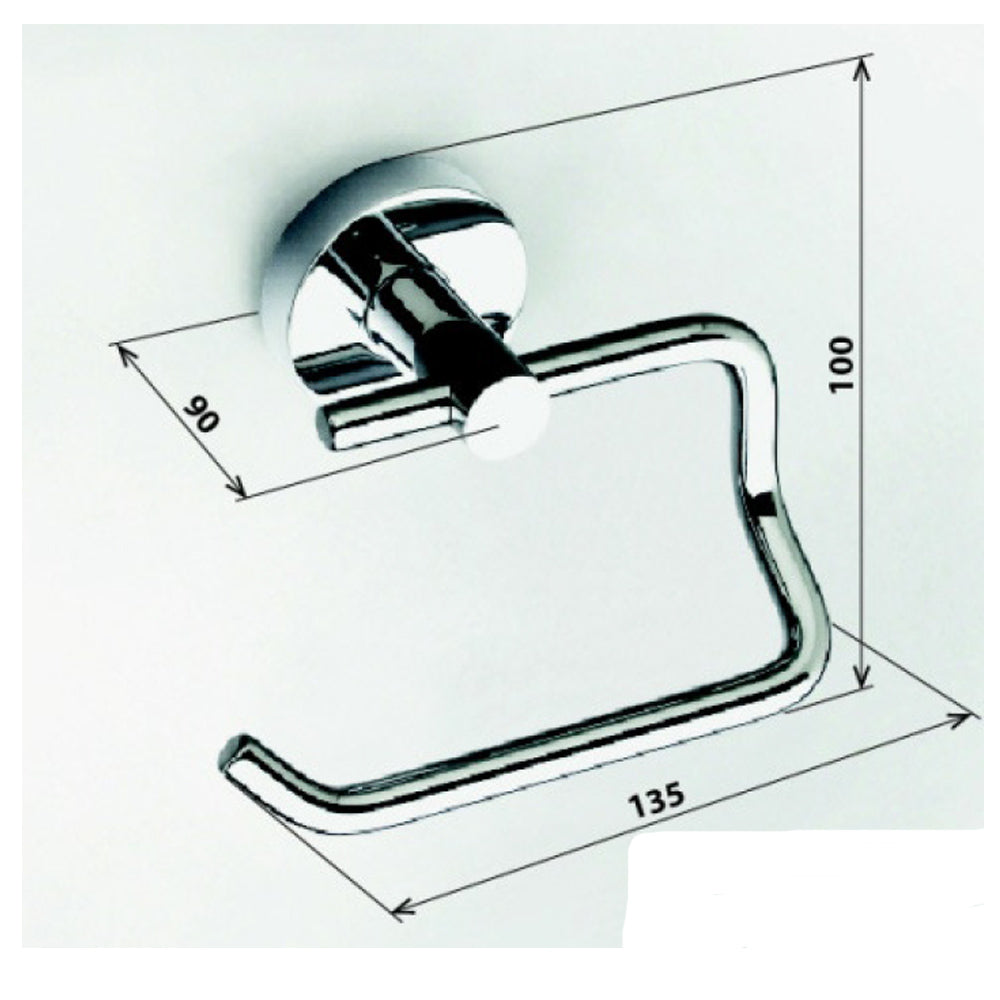 X-ROUND E Toilettenpapierhalter, Chrom