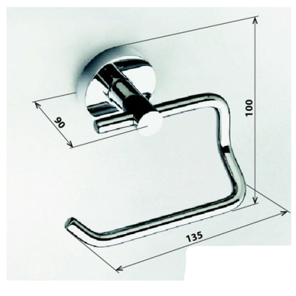 X-ROUND E Toilettenpapierhalter, Chrom