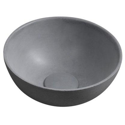 MINOR Betonwaschbecken zum Aufsetzen, Durchmesser 26cm, Grau matt