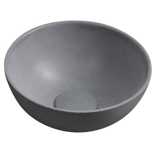 MINOR Betonwaschbecken zum Aufsetzen, Durchmesser 26cm, Grau matt