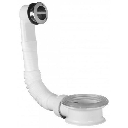 Überlaufgarnitur für Waschbecken mit Abstandhalter, ABS/Chrom