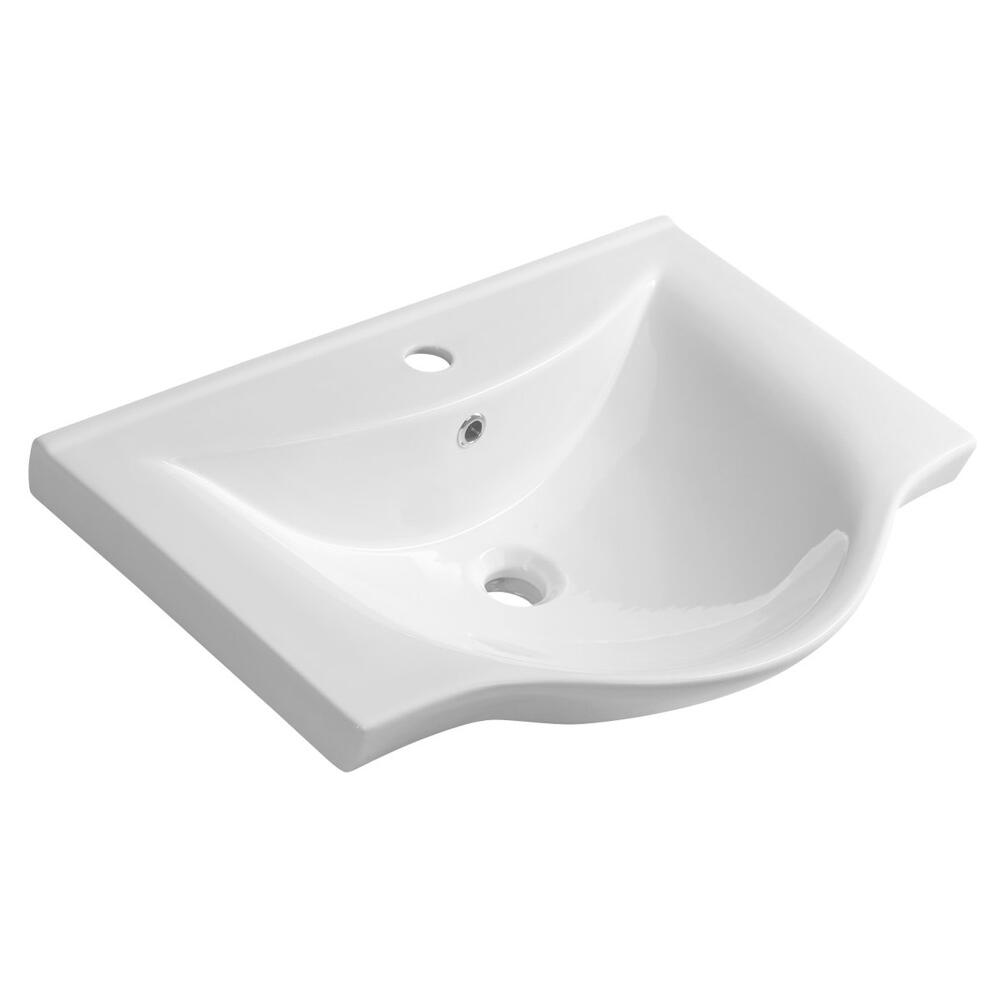 ZARA 65 Keramik-Waschbecken 64,5x46cm, Weiß