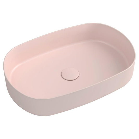 INFINITY OVAL Aufsatzwaschbecken, 55x36cm, Rosa Salmon