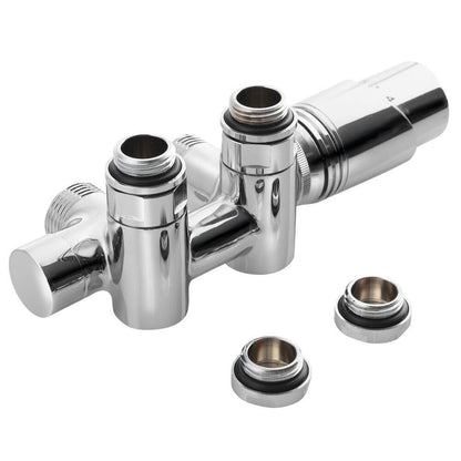 WICHER COMBI Thermostat-Anschlussset für Mittelanschluss 50mm, Chrom