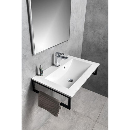 YUKON Waschtisch 70x45cm, Gussmarmor, weiß