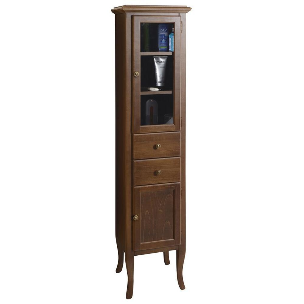RETRO Hoher schrank 40x170x36cm, Buche, rechts