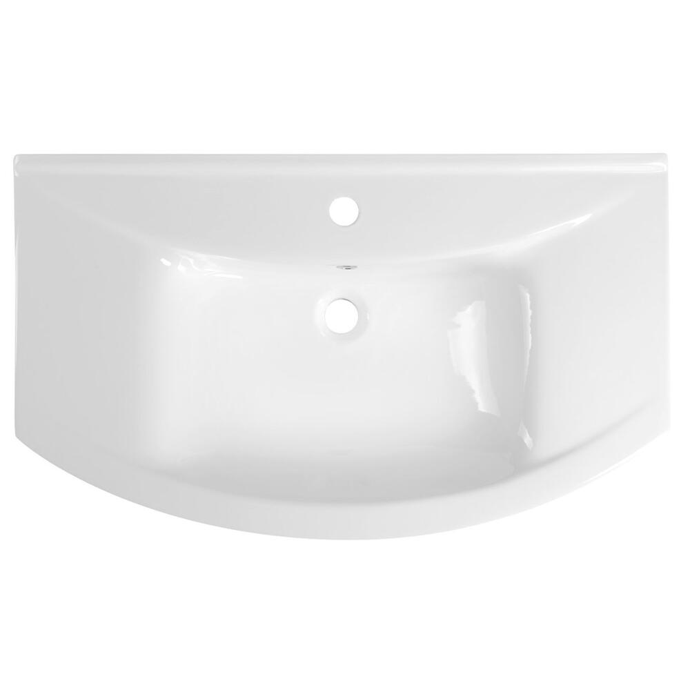 ZERO 86 Keramik-Waschtisch 86x50cm, weiss