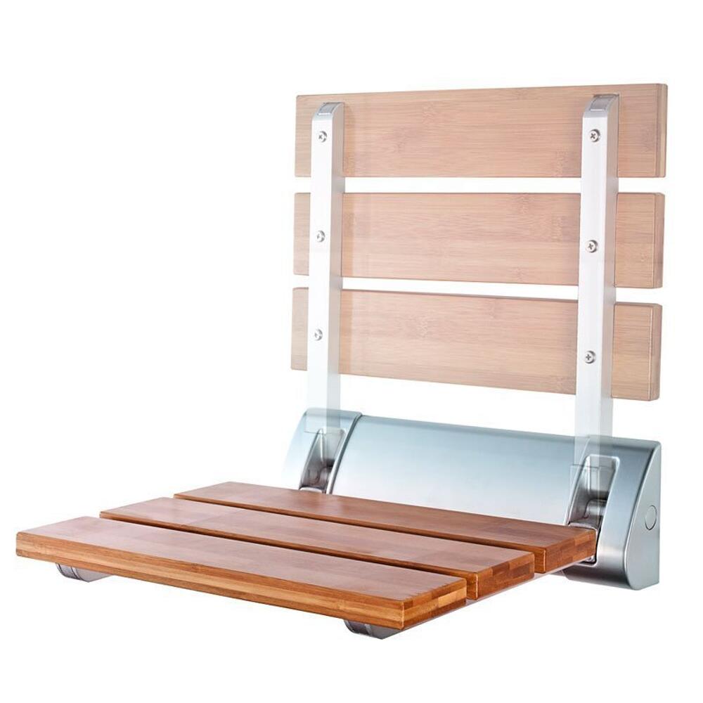 Duschklappsitz 32x32,5cm, Bambus